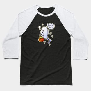 Ghost Trick or Treat - Halloween Baseball T-Shirt